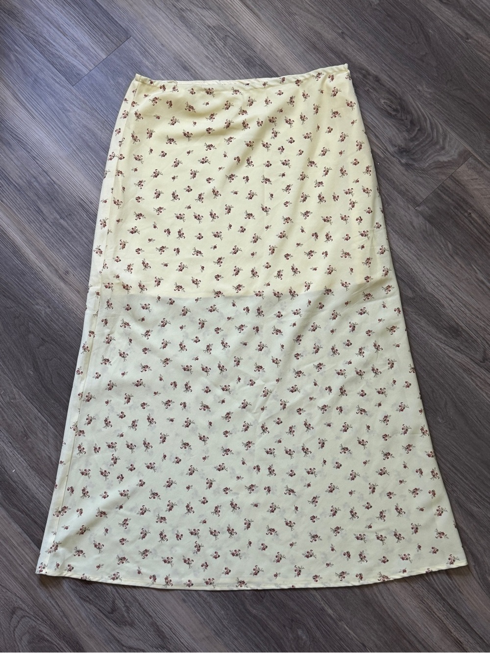 Things Between Yellow Ditsy Floral Maxi Skirt - Size Large